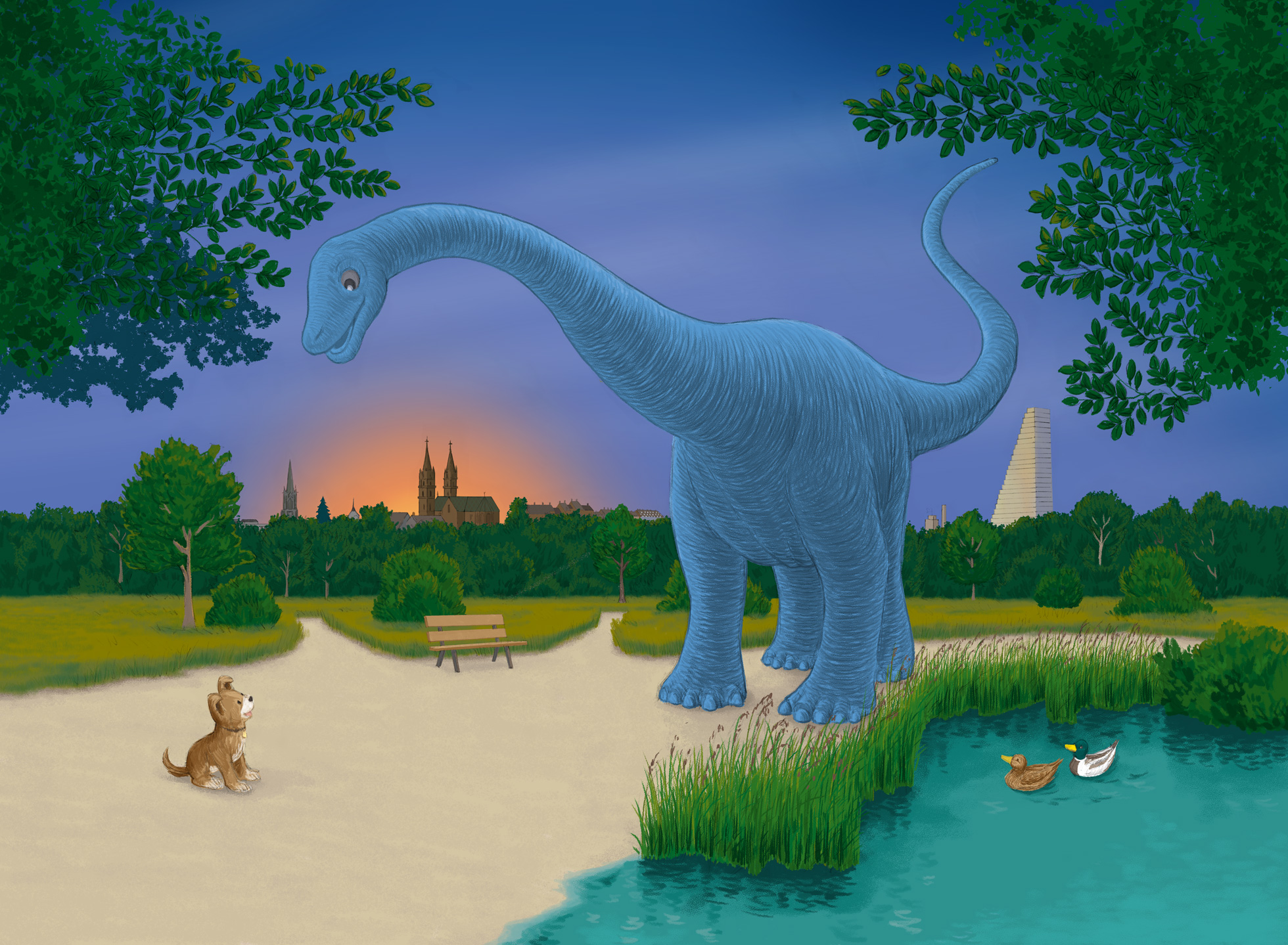 Illustration aus Dino und Donny