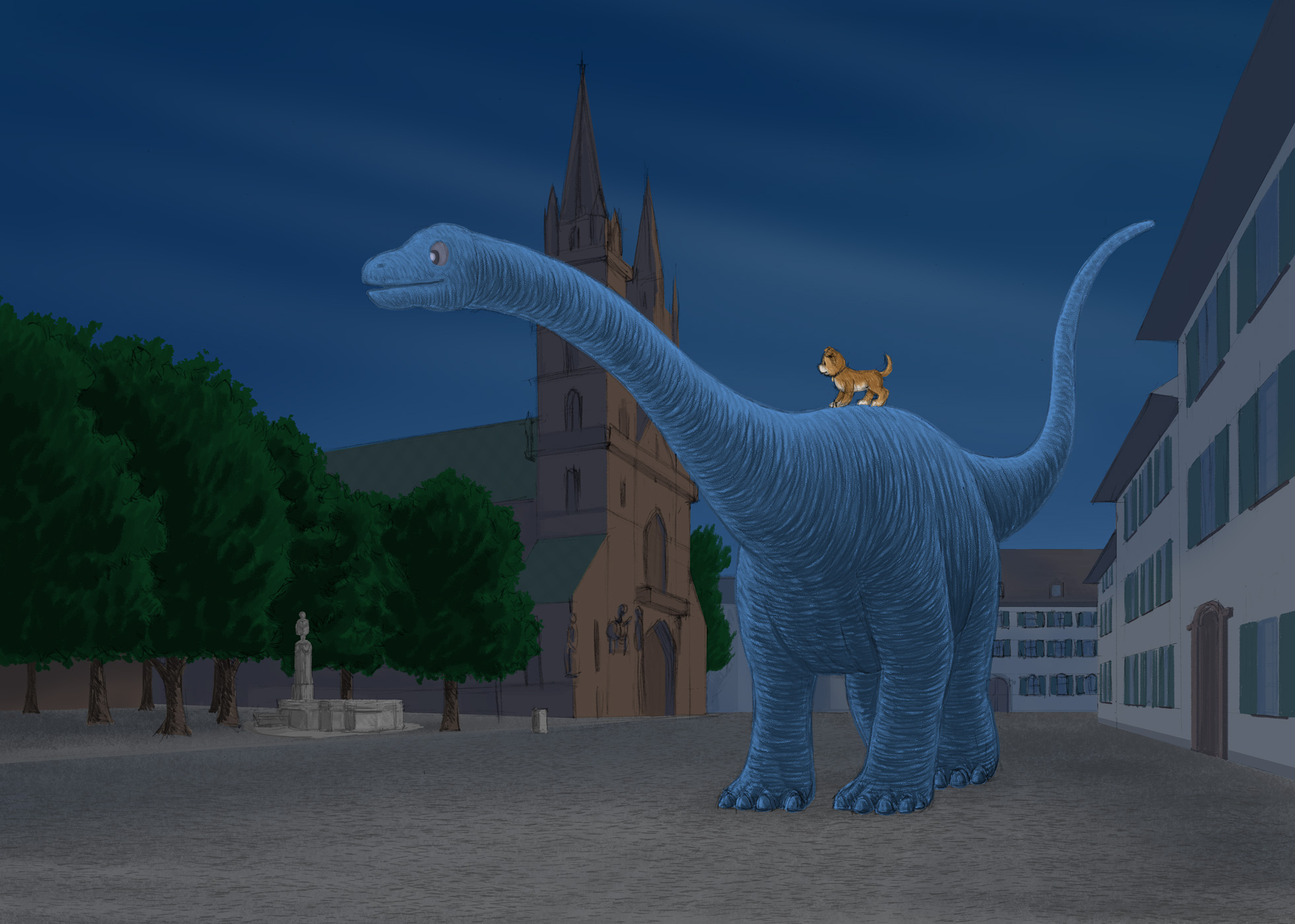 Illustration aus Dino und Donny