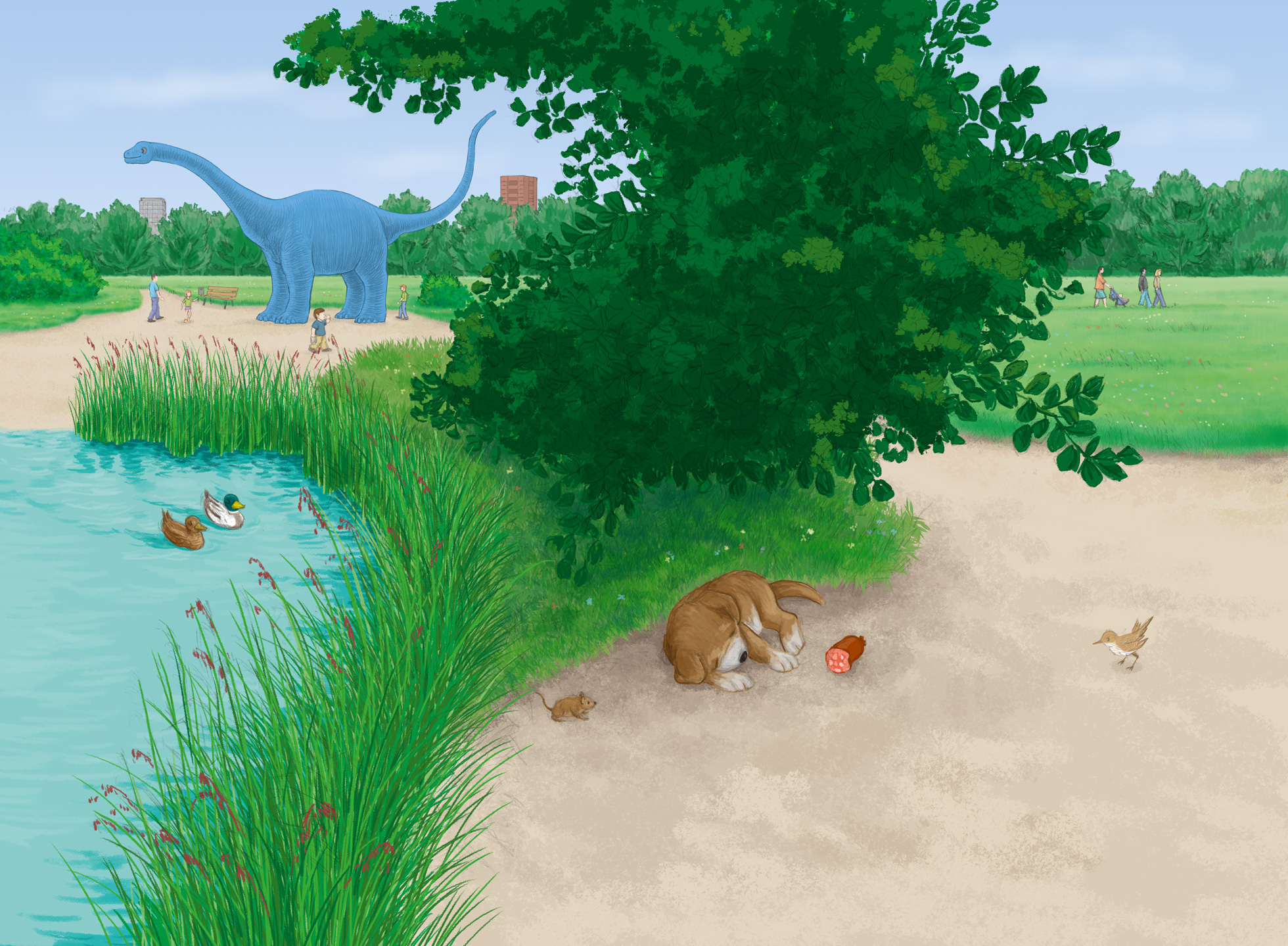 Illustration aus Dino und Donny